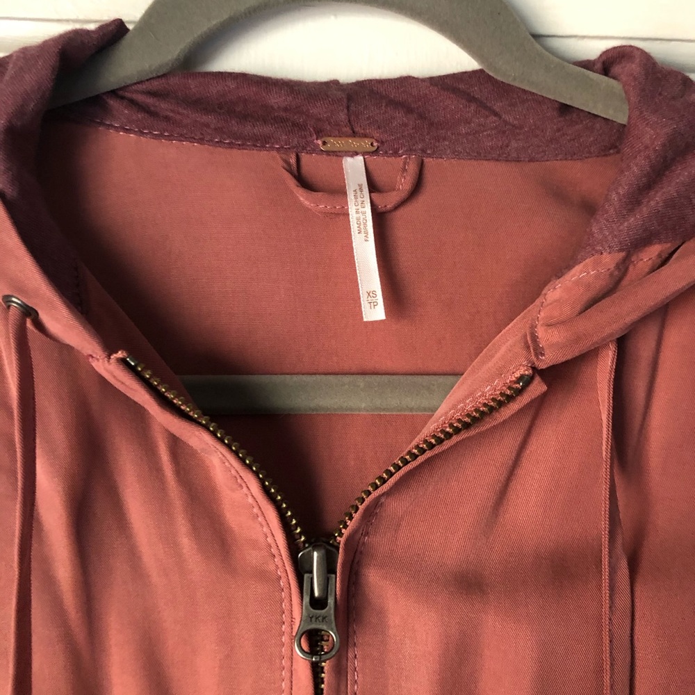 Free People Jacket with embroidery and lace; Size XS; small smudge on back - Picture 2 of 5
